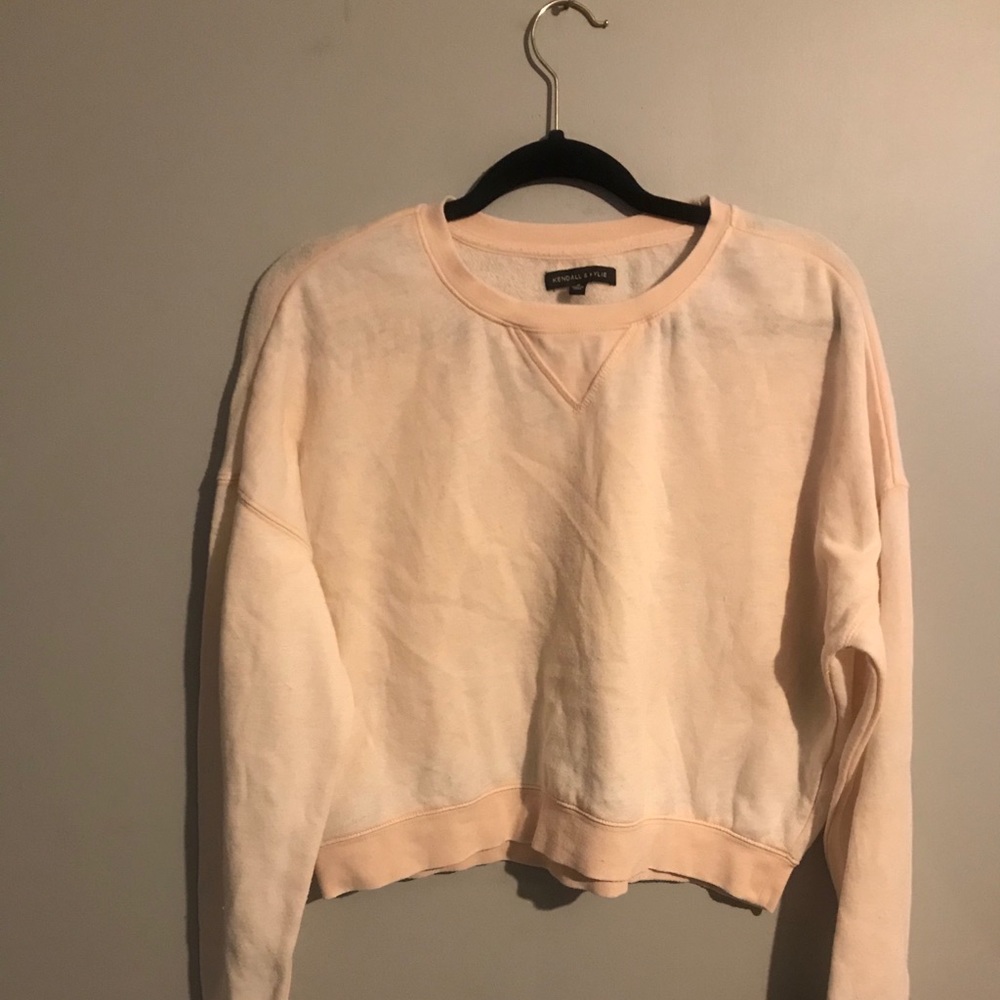 Kendall & Kylie pink crop top shirt